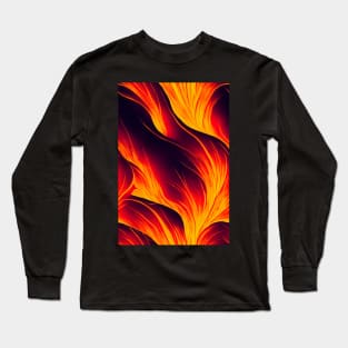 Hottest pattern design ever! Fire and lava #3 Long Sleeve T-Shirt